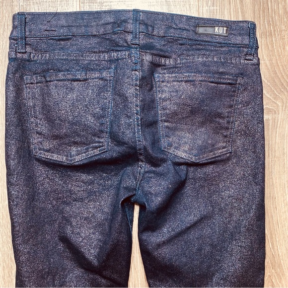 Kut from the Kloth black glitter Connie sparkle ankle skinny jeans, size 4 - Picture 7 of 11